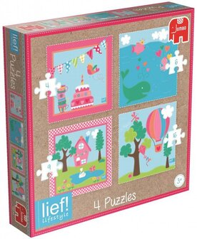 Lief! Puzzel Girls - 4in1 