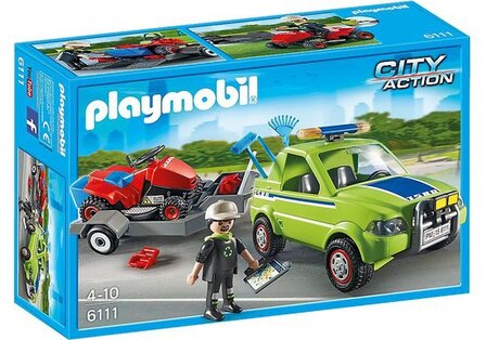 6111 Playmobil Voertuig groenbeheer met grasmaaier