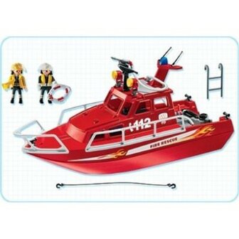 3128 Playmobil Brandweerboot met pomp