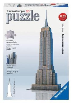 125531 Ravensburger 3D Puzzel Empire State Building 216 stukjes