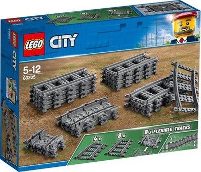 60205 LEGO&reg; City Rechte en Gebogen Rails