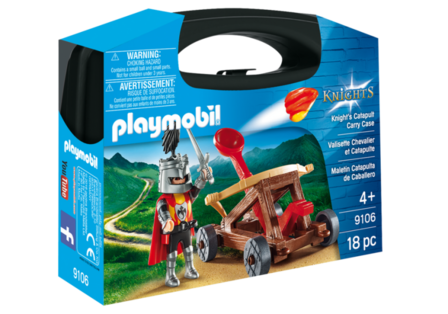 9106 Playmobil Knights Knight&#039;s Catapult Carry Case Actie/avontuur