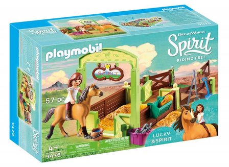 9478 PLAYMOBIL Spirit Lucky &amp; Spirit met paardenbox