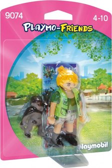 9074 PLAYMOBIL Playmo-Friends Dierenverzorger met baby gorilla