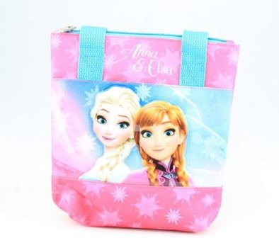 Disney Frozen schoudertas roze/blauw 20x19x4 cm