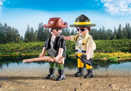 9217 PLAYMOBIL DuoPack Boswachter en stroper