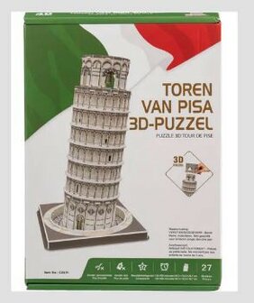 241 Evora 3D Puzzel Toren van Pisa 27 Stukjes