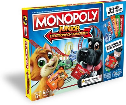 1842 Monopoly Junior Elektronisch Bankieren - Bordspel