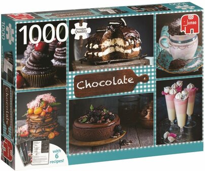 18593 Jumbo Puzzel Chocolade Premium Collection met 6 recepten 1000 Stukjes