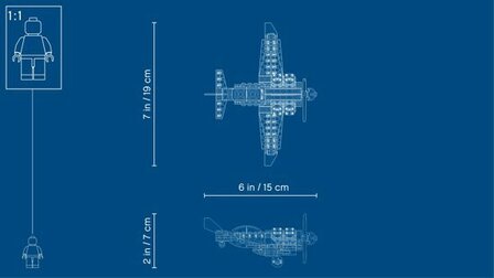 31099 LEGO Creator Propellervliegtuig