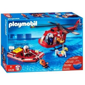 4428 PLAYMOBIL City Action Reddingshelikopter en boot