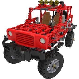 15222 K&#039;NEX Gemotoriseerde Rode Jeep - Bouwset