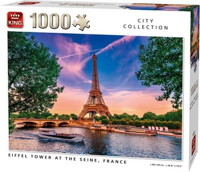 55851 King Legpuzzel Eiffeltoren Bij De Seine 1000 Stukjes