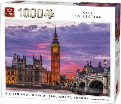 05658 King Big Ben and House of Parliament, London - 1000 Stuks