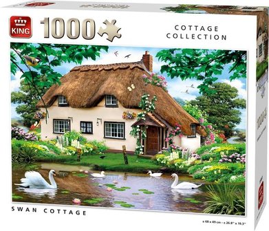 55861 King Puzzel Swan Cottage 1000 Stukjes 