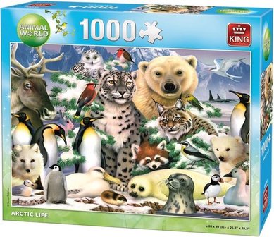 05485 King Puzzel Artic Life 1000 Stukjes 