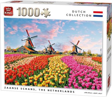 05722 King Puzzel Zaanse Schans Nederland 1000 stukjes