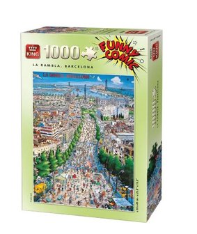 85691 King Funny 1000 Comic La Rambla Puzzel