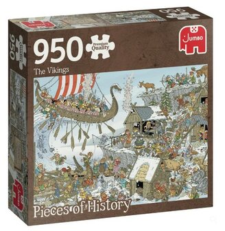 81814 Jumbo Pieces of History The Vikings Puzzel 950 stukjes