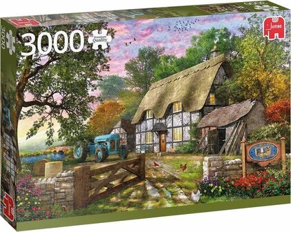 18870 Jumbo Puzzel Premium Collection Het Huisje van de Boer 3000 Stukjes