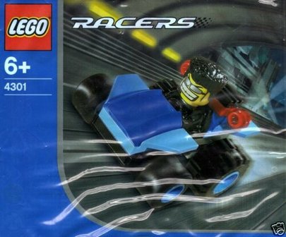 4301 LEGO Racers Blue Bullet Polybag