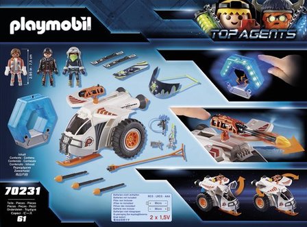 70231 PLAYMOBIL Top Agents Spy Team Sneeuwmobiel