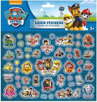 720299 Totum Holografisch Stickervel Paw Patrol 30 Stuks