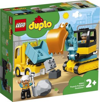 10931 LEGO DUPLO Truck &amp; Graafmachine met Rupsbanden