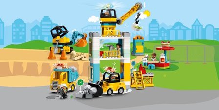 10933 LEGO DUPLO Torenkraan &amp; Bouwterrein