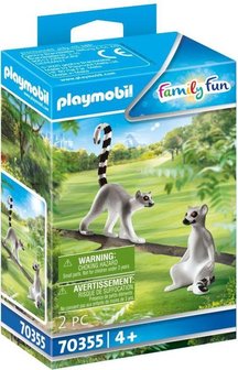 70355 PLAYMOBIL Family Fun Dierenpark Koppel ringstaartmaki&#039;s