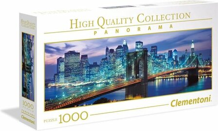 39434 Clementoni Panorama Puzzel New York Brooklyn Bridge 1000 Stukjes