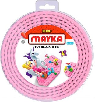 21796 Zuru Mayka Block Tape 2 Noppen Roze 2m 