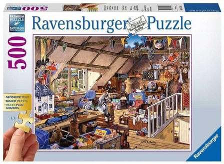 137091 Ravensburger puzzel Oma&#039;s zolder 500 stukjes