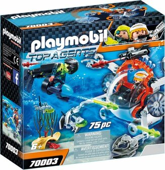 70003 PLAYMOBIL Top Agents Spy Team Bemande onderwaterrobot