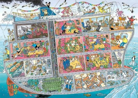 20021 Jumbo Puzzel Jan van Haasteren Cruiseschip 1000 Stukjes