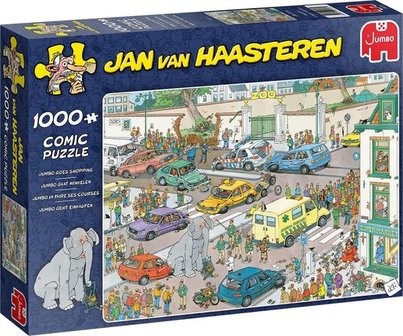 20028 Jumbo Puzzel Jan van Haasteren Jumbo gaat winkelen 1000 Stukjes