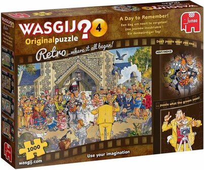 19176 Jumbo Puzzel Wasgij Retro Original 4 1000 stukjes