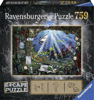 199594 Ravensburger Puzzel Escape 4 Submarine 759 stukjes