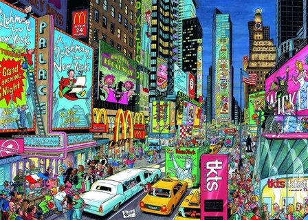 197323 Ravensburger puzzel Fleroux New York 1000 stukjes