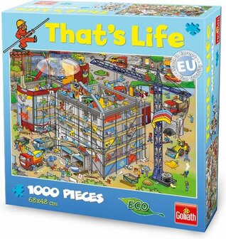 71311 Goliath Puzzel That&#039;s Life Contruction Site 1000 Stukjes