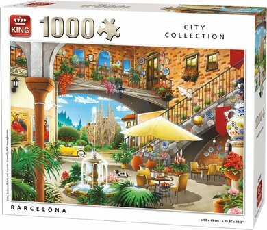55853 King Puzzel Barcelona 1000 Stukjes