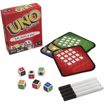 24353 Mattel Uno Roll &amp; Write Dice Game