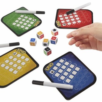 24353 Mattel Uno Roll &amp; Write Dice Game