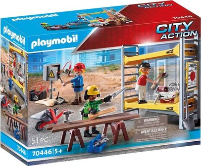 70446 PLAYMOBIL City Action Stelling met werklieden