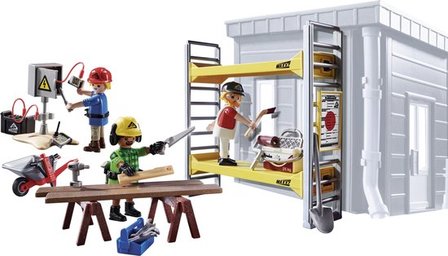 70446 PLAYMOBIL City Action Stelling met werklieden