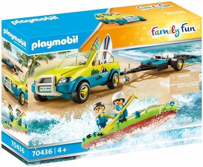 70436 PLAYMOBIL Family Fun Strandwagen met kano&#039;s