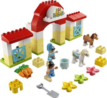 10951 LEGO DUPLO Paardenstal en Pony&#039;s Verzorgen 