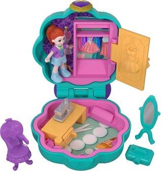 38110 Mattel Polly Pocket Tiny Pocket Places Lila&#039;s Kledingkast