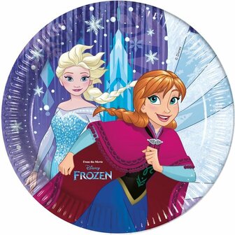 78934 Frozen Disney Feestborden Frozen 23 Cm 8 Stuks