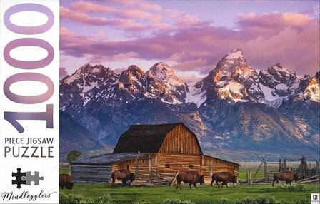 10296 Hinkler Puzzel Moulton Barn Wyoming USA 1000 Stukjes